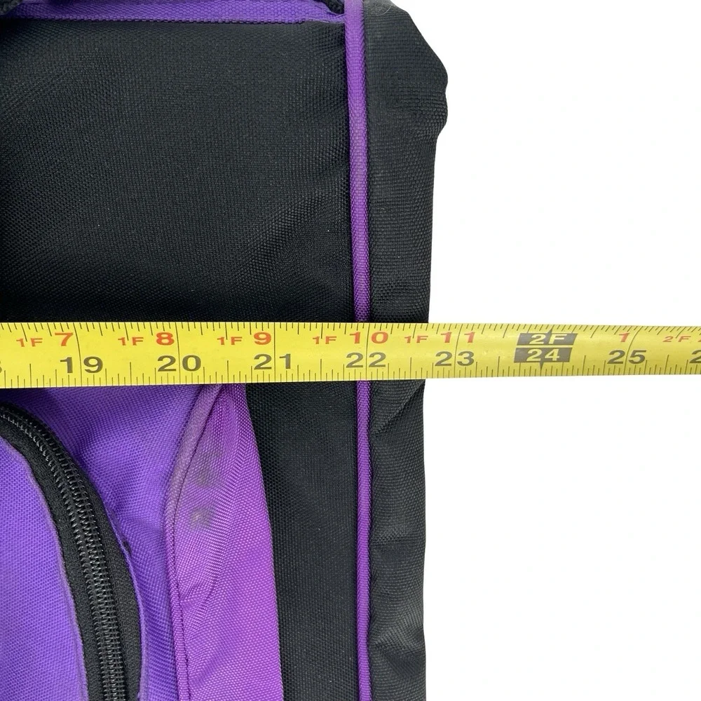 Vintage High Sierra Garment Bag Black Purple Suit Travel Luggage Shoulder 23in